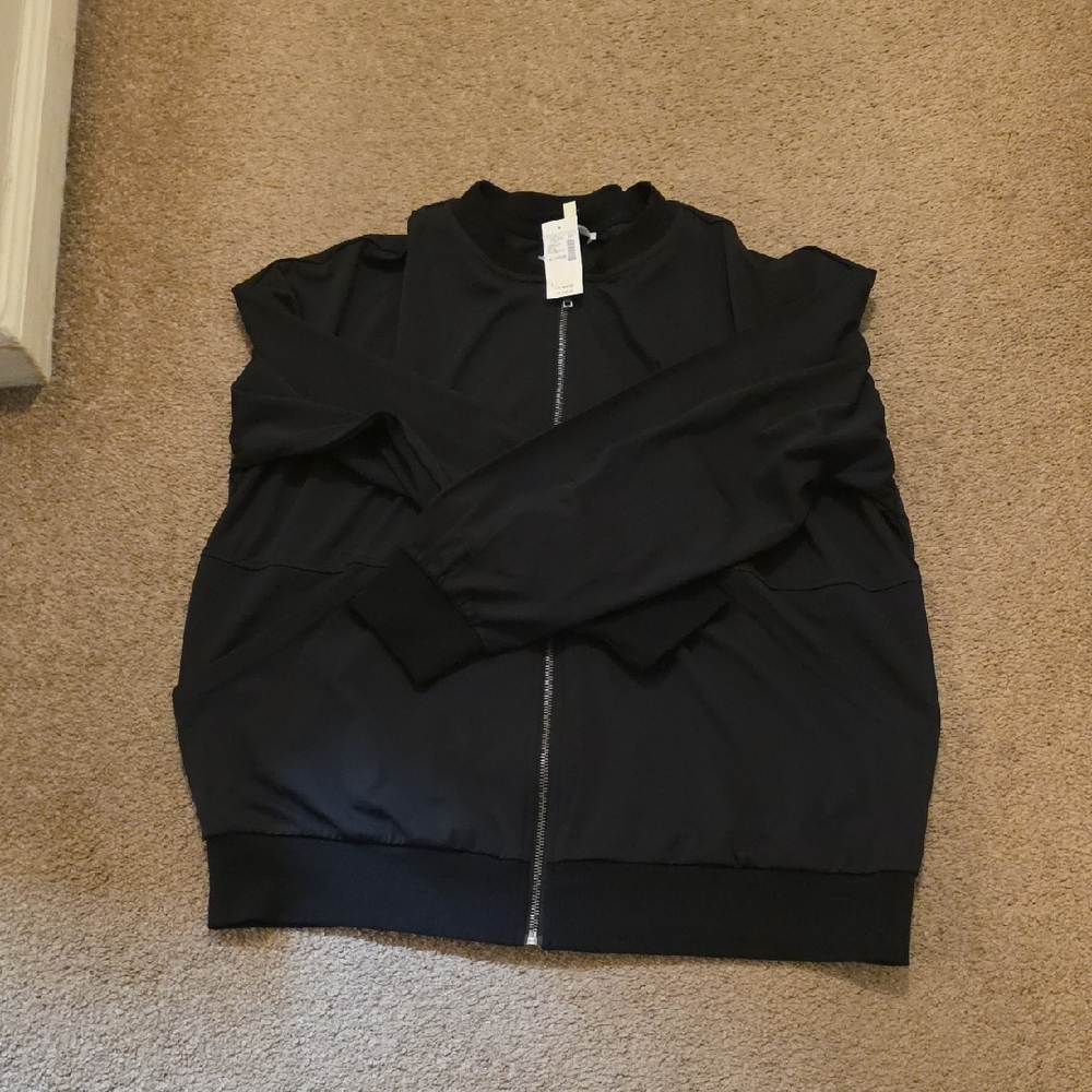 Women's Black Bomber Jacket
